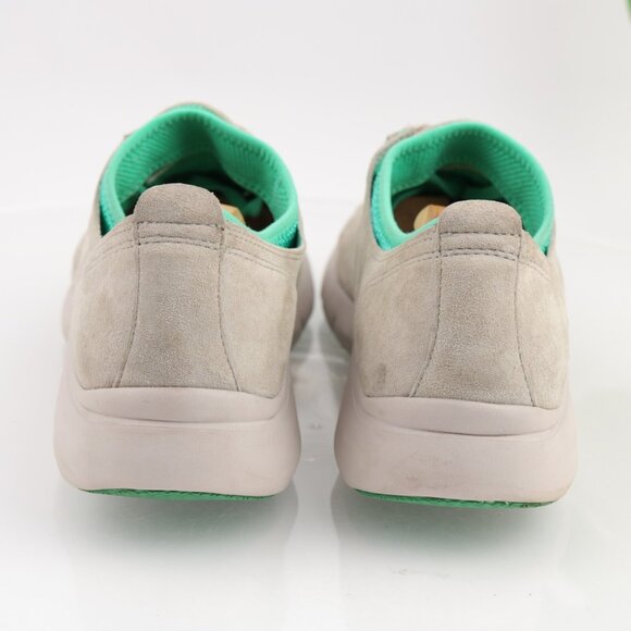 Dansko Womens Elise Sneaker Size 40 9 Gray Suede Green Comfy Walking Shoe LaceUp - Picture 7 of 12